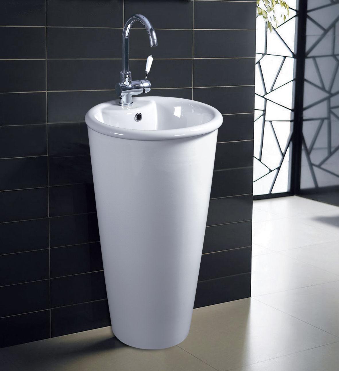 泰陶TA9302立柱盆 設計與功能兼備的現代衛浴選擇